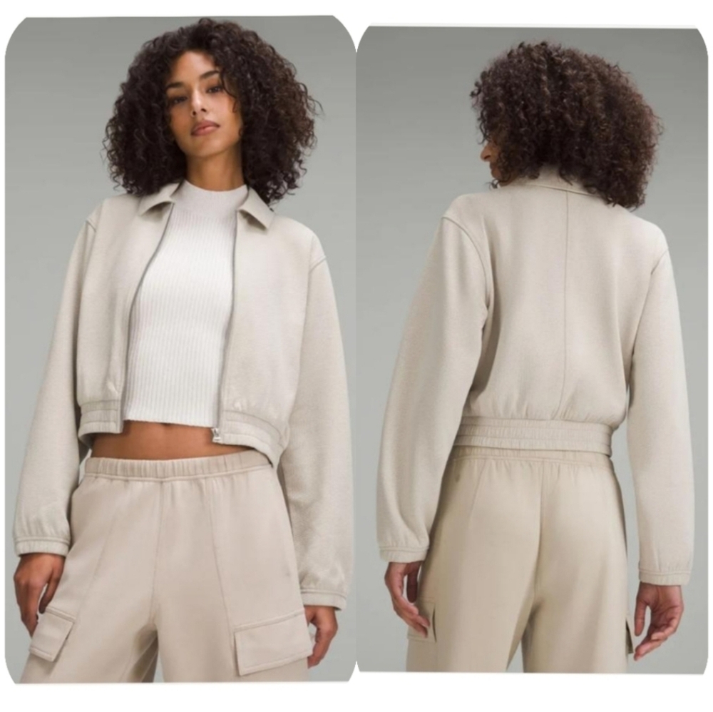 Lululemon Bubble-Knit Zip-Up Jacket | Mojave Tan | 10